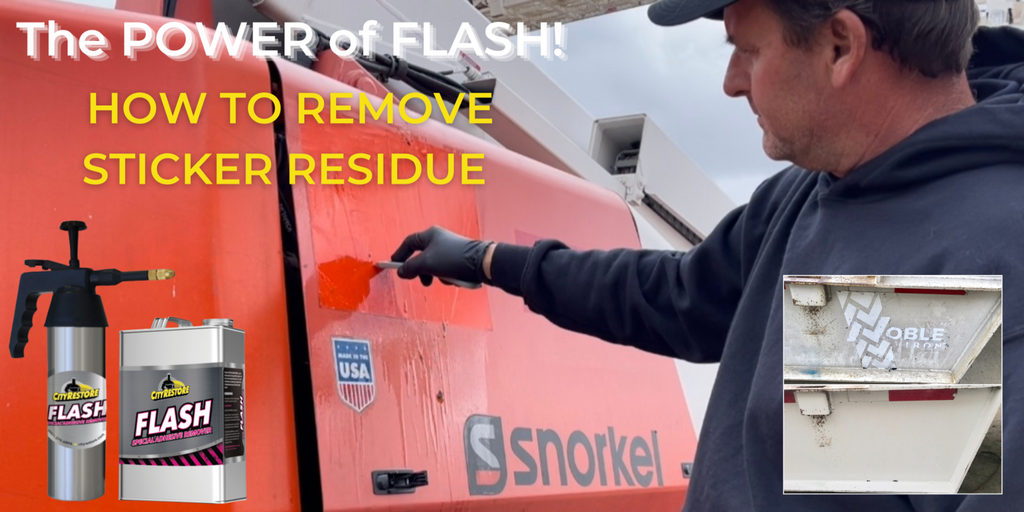 The Power of FLASH! How to Remove Sticker Residue