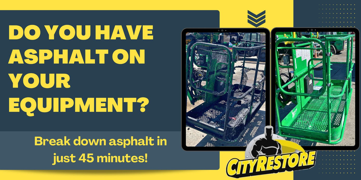 Do you have asphalt on your equipment with before and after photos