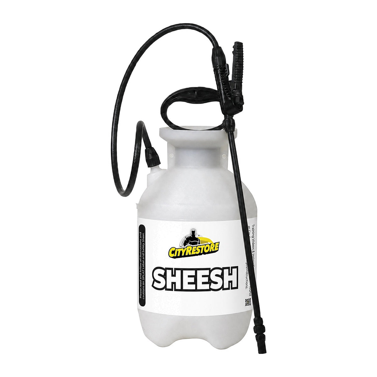 City Restore Pump Sprayer – SHEESH Sanitizer &amp; Odor Eliminator label
