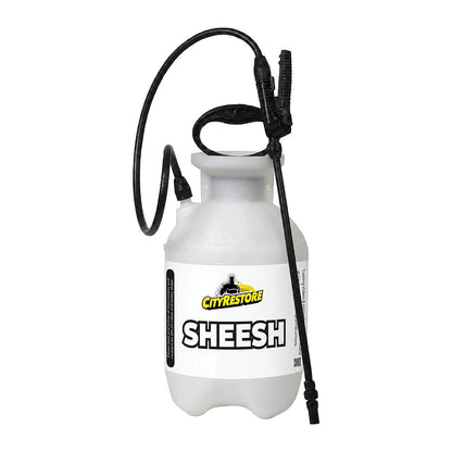 City Restore Pump Sprayer – SHEESH Sanitizer &amp; Odor Eliminator label